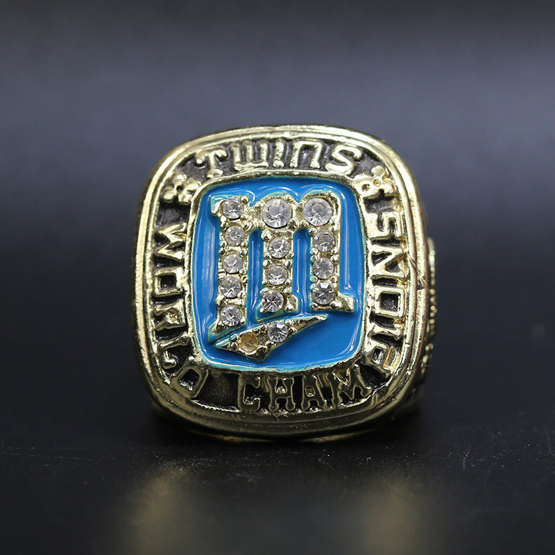 MLB 1987 Minnesota Twins Men's Baseball World Series Replica Championship Ring - Your Ring