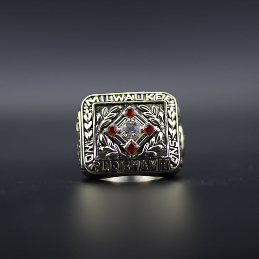 MLB 1957 Milwaukee Braves Men's Baseball World Series Replica Championship Ring - Your Ring